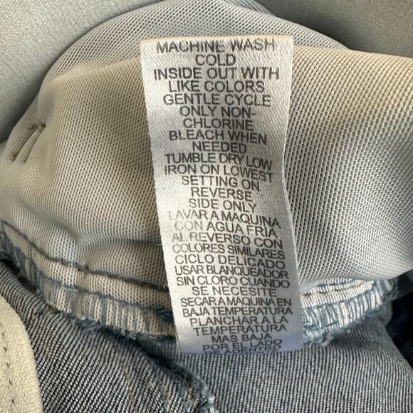 Democracy Ab Technology Jeans Womens 8 Medium Wash Distressed Straight Casual - Picture 8 of 8